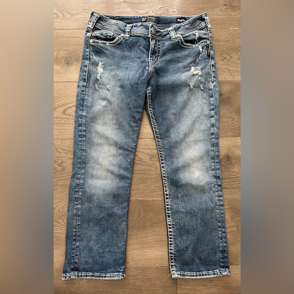 Women’s Silver Suki Capris size 31 - Picture 1 of 7